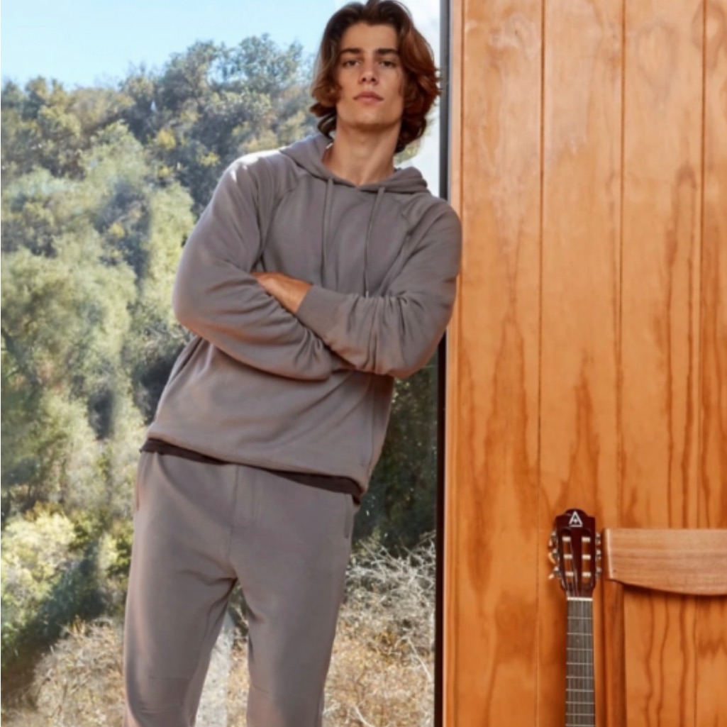 Spiritual Gangster Elate Hoodie In Slate Gray Size Medium